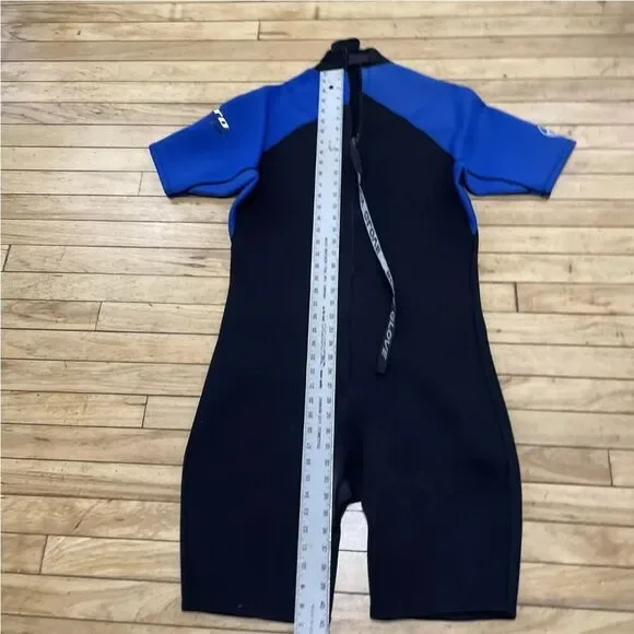 BODY GLOVE Pro Series Wetsuit Mens XXL 2.1 MM Blue Black Short Sleeve 3/4 2XL